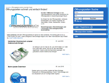 Tablet Screenshot of oeffnungszeitenbuch.de